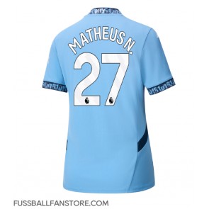 Manchester City Matheus Nunes #27 Replik Heimtrikot Damen 2024-25 Kurzarm